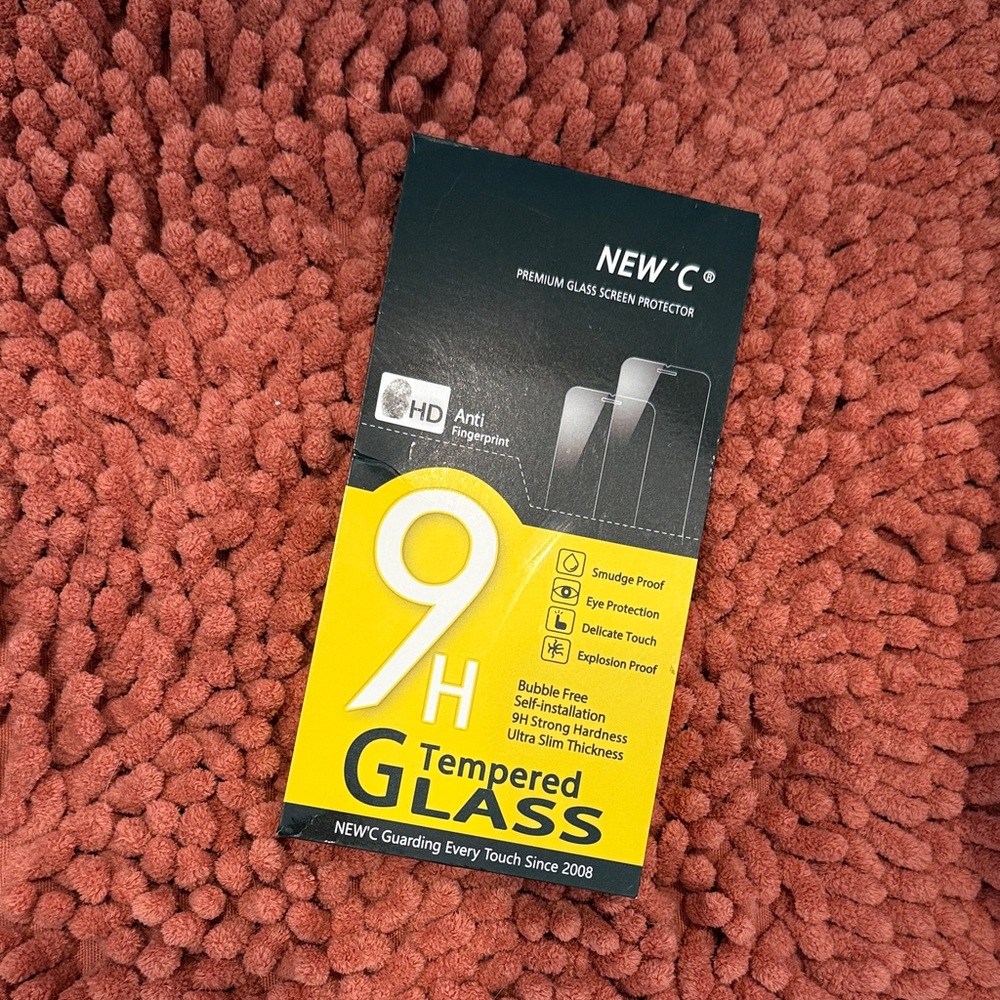 Tempered Glass Screen Protector - Black
